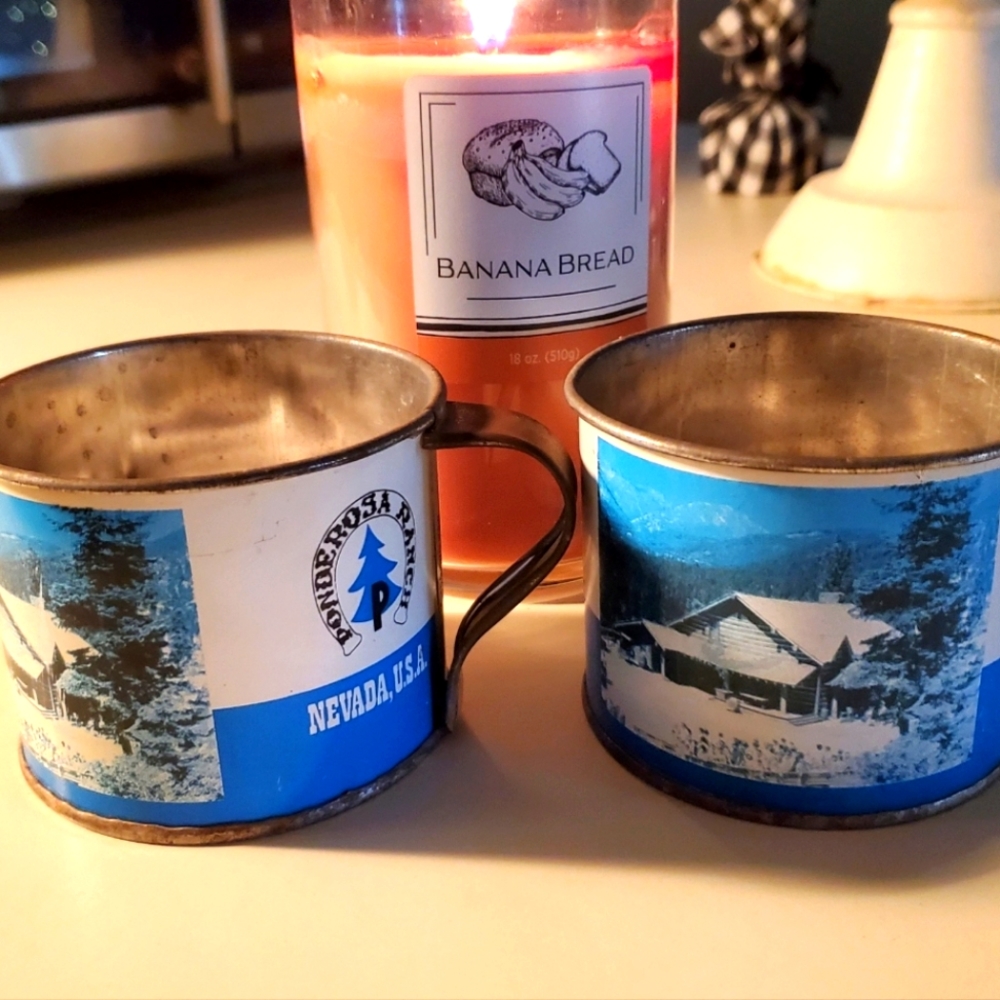 Antique Rustic Display Mugs - Picture 2 of 4